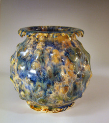 Multi color stoneware pottery John OBrien