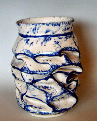 Wheel thrown altered ceramic pottery stoneware by John OBrien